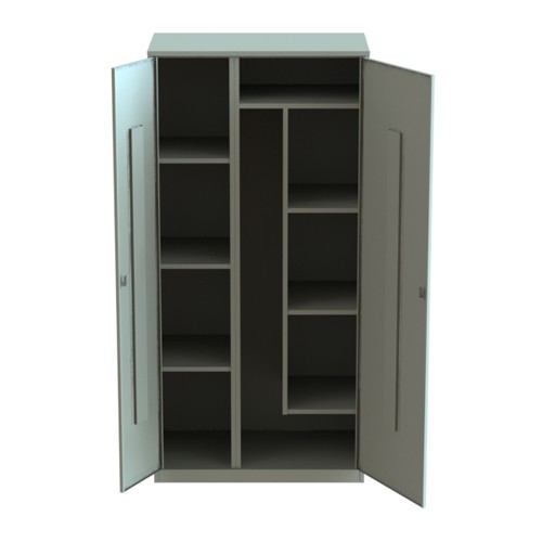 Шкаф для уборочного инвентаря 1860х900х500 усиленный