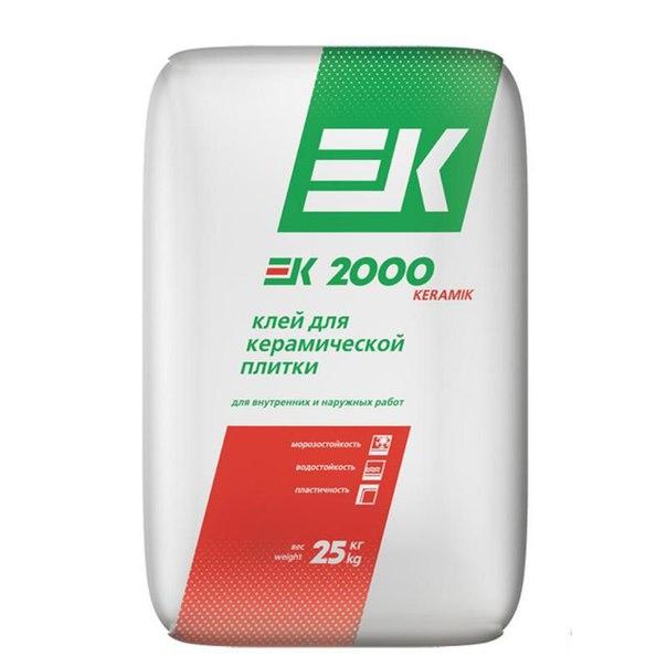 Плиточный клей ЕК 2000  25 кг