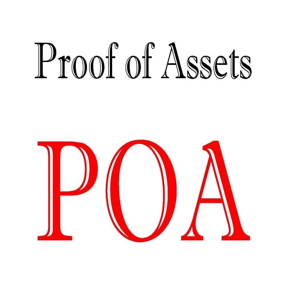 Подтверждение активов (Proof of Assets - POA) для обеспечения контрактов из ряда иностранных банков 